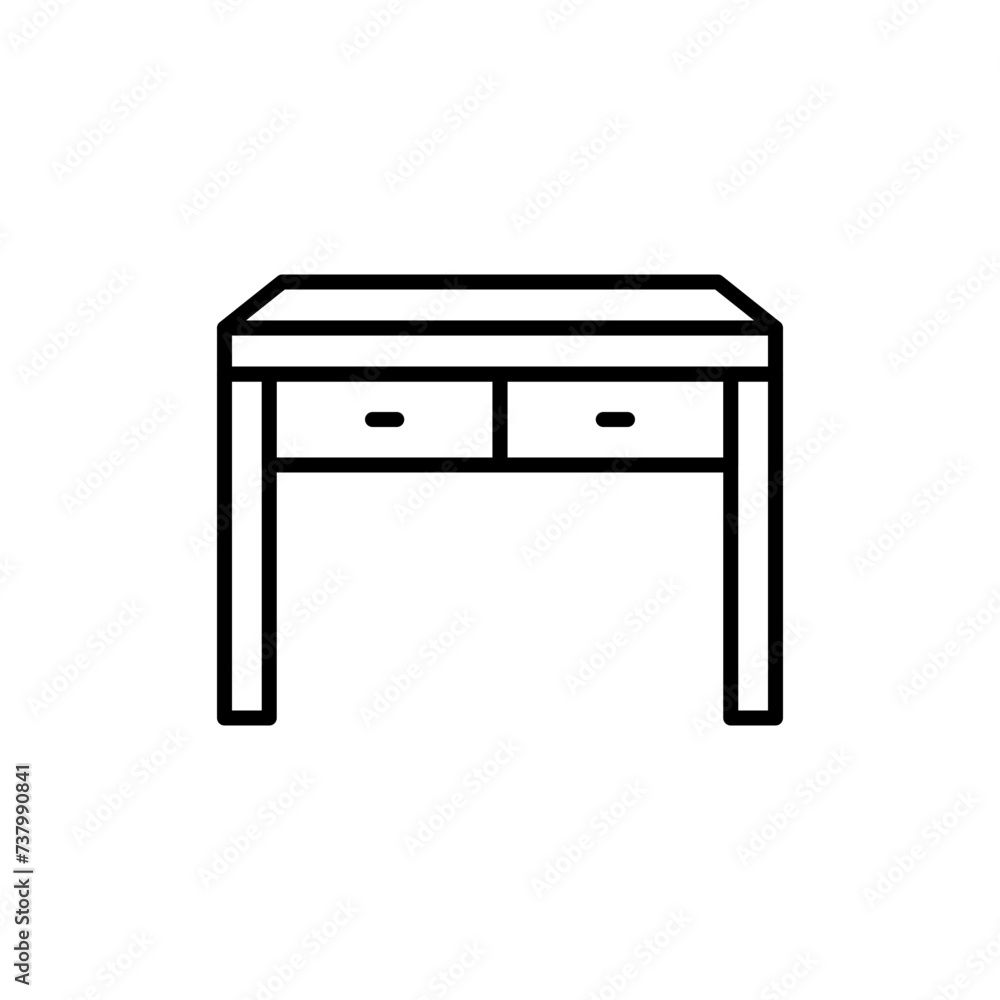 Desk outline icons, accounting minimalist vector illustration ,simple transparent graphic element .Isolated on white background Desk outline icons, accounting minimalist vector illustration ,simple transparent graphic element .Isolated on white background
