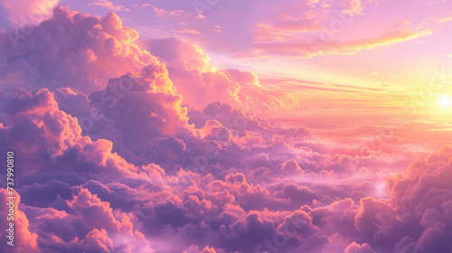 A breathtaking depiction of a real majestic sunrise sky background