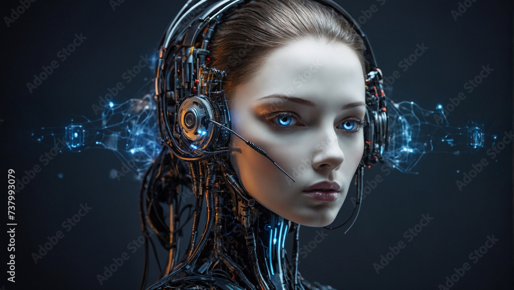 robotics ai, CGI robotics 3d render with robotic process automation RPA data analysis. robotics ai, CGI robotics 3d render with robotic process automation RPA data analysis.