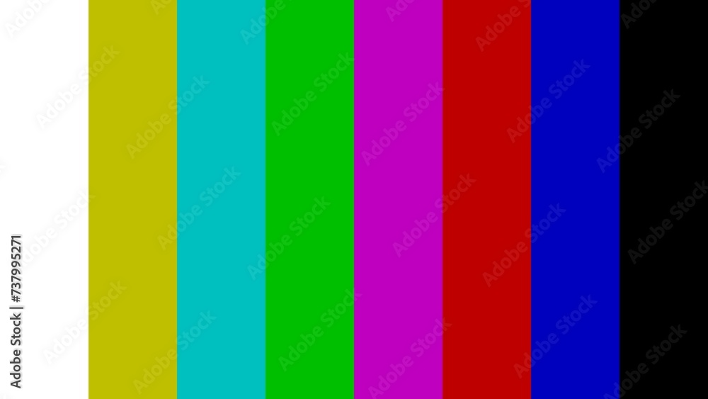 Carta de ajuste de televisión colores Carta de ajuste de televisión colores