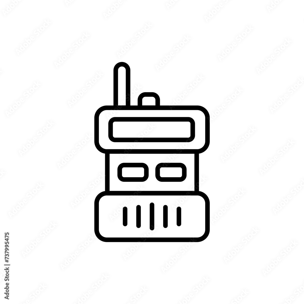 Walkie talkie outline icons, accounting minimalist vector illustration ,simple transparent graphic element .Isolated on white background Walkie talkie outline icons, accounting minimalist vector illustration ,simple transparent graphic element .Isolated on white background