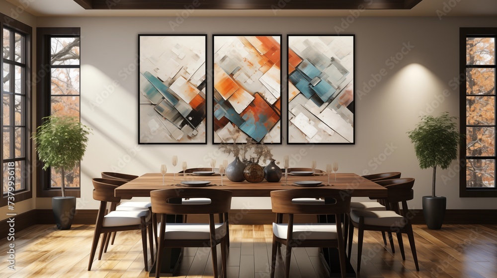 Fototapeta premium Black and White Abstract Wall Art