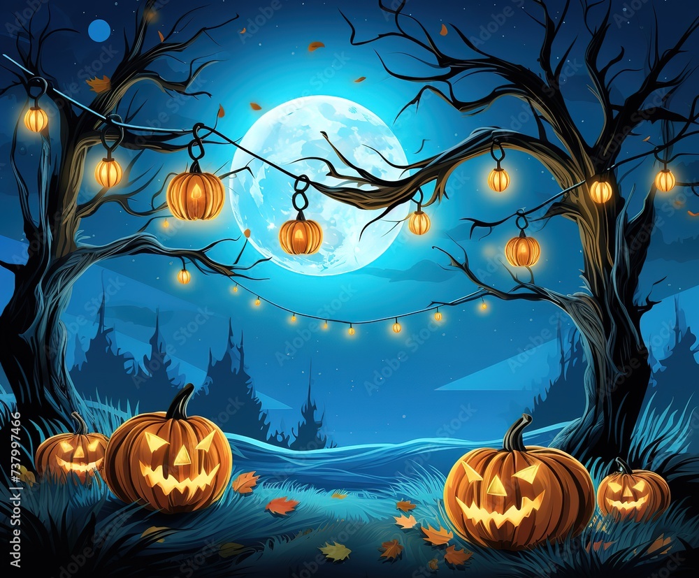 night halloween background