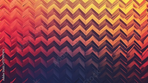 Simple background with gradient and colorful zigzag pattern © PX Studio