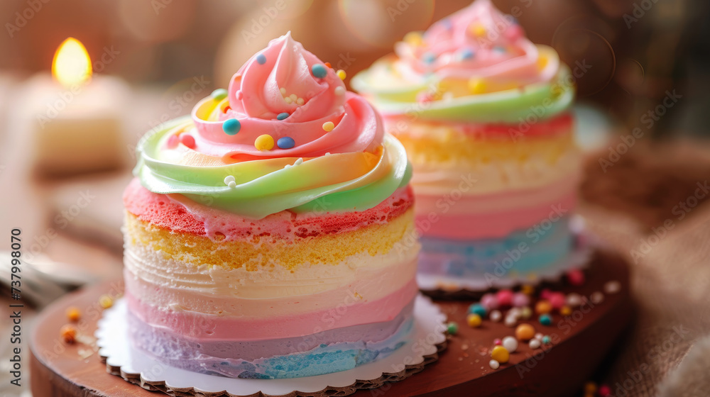 Rainbow cake