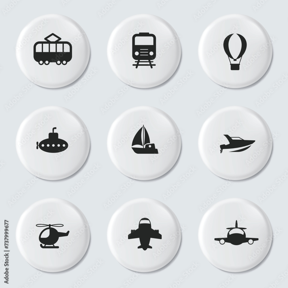 Design Vector with Set of Icons
