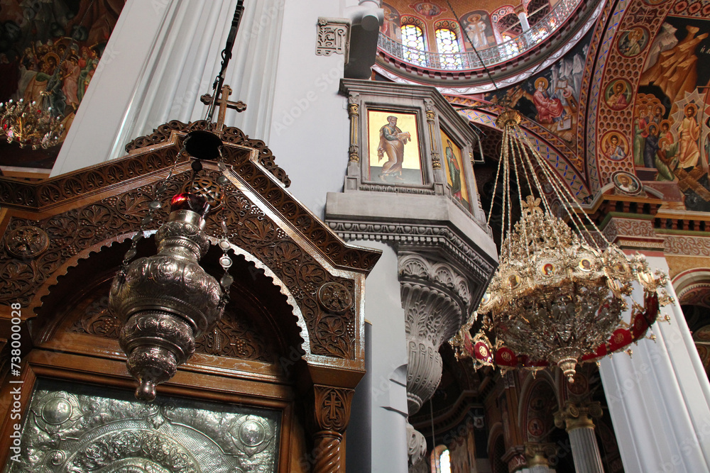 Obraz premium saint menas (or agios minas) in heraklion in crete in greece