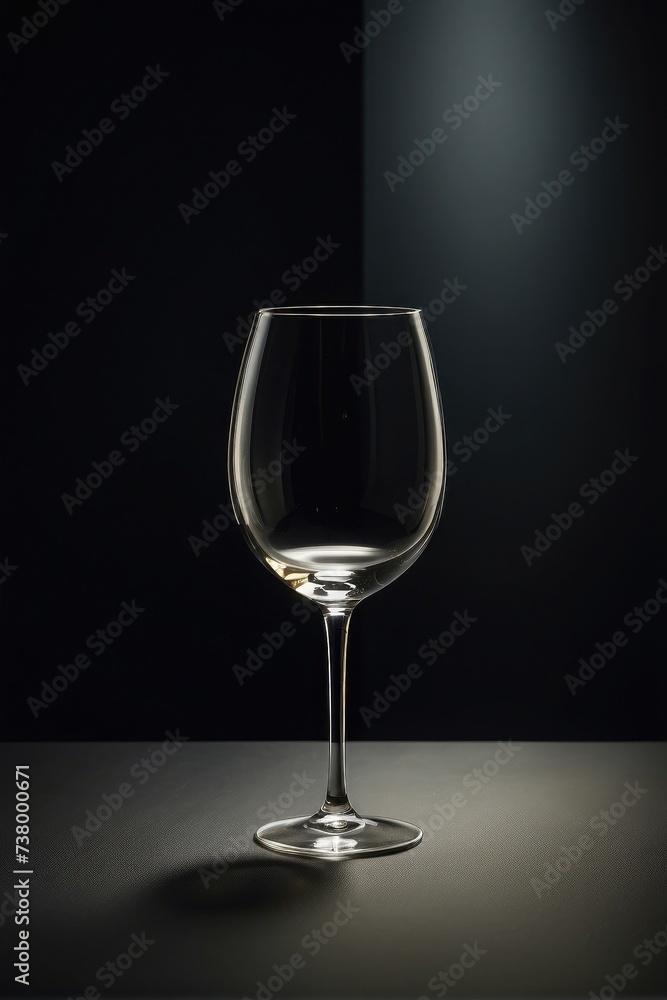 modern glass on a black background