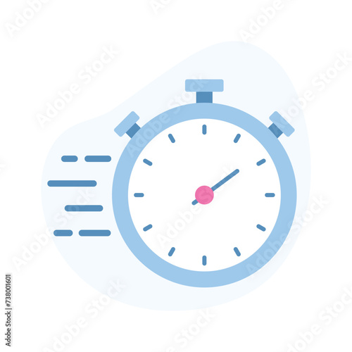 Grab this amazing icon of stopwatch in trendy design style