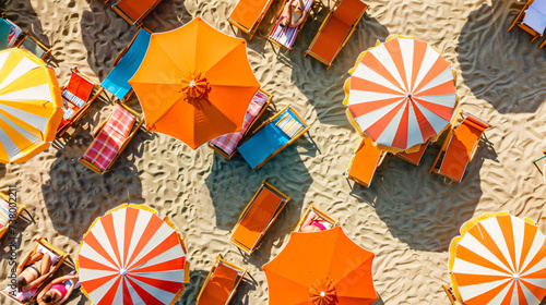 Aerial view of beach