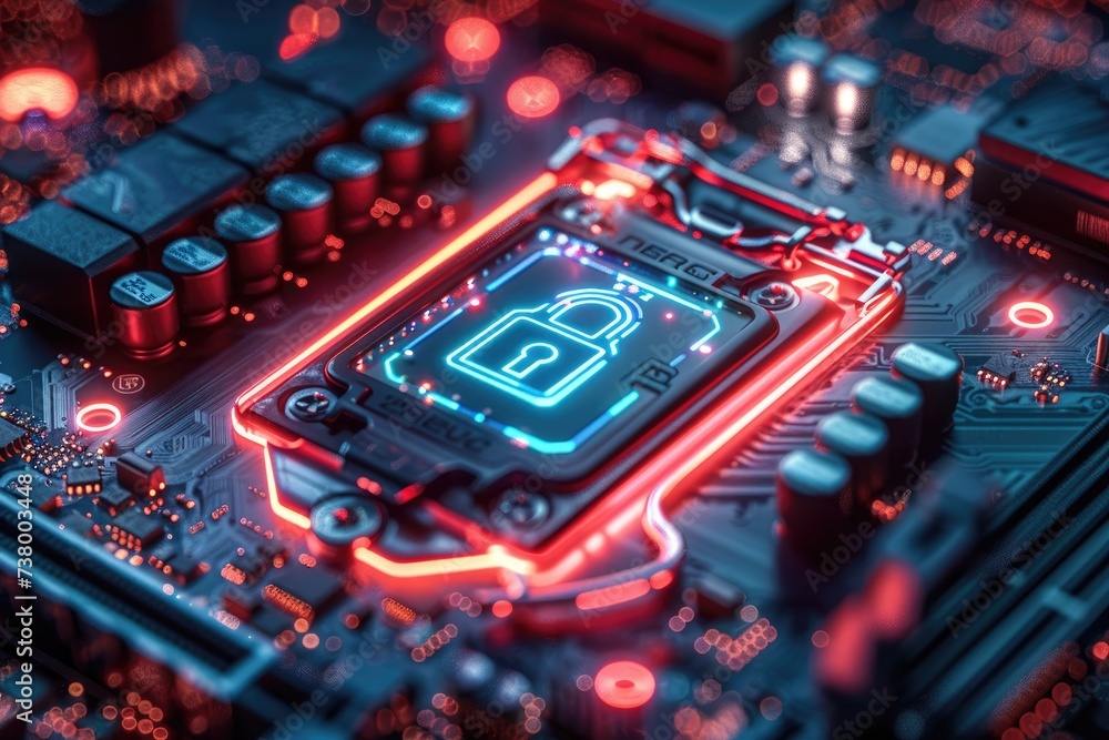 The intricate web of electronic components on a circuit board represents the complex and ever-evolving world of electronic engineering, where hardware programmers bring computer components to life