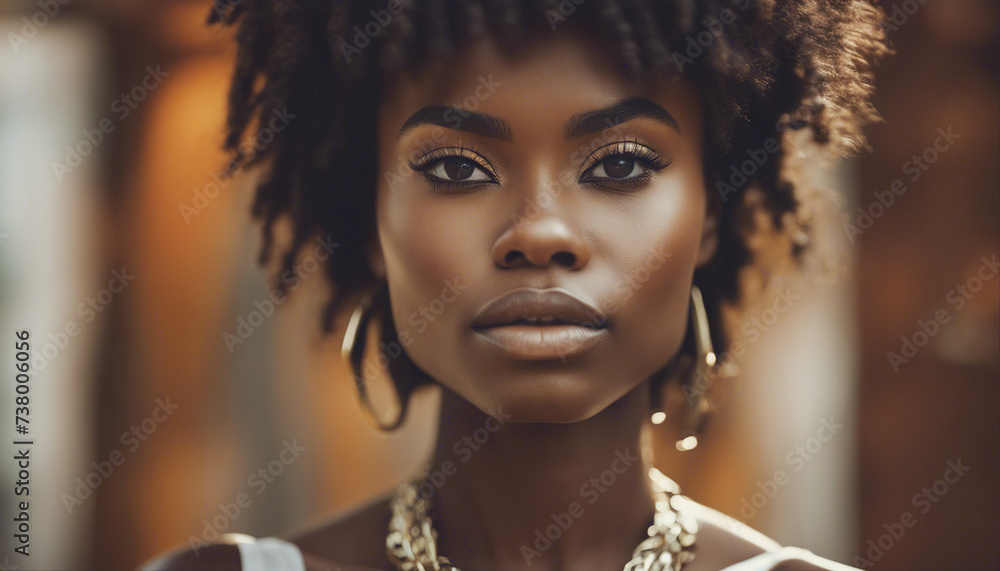 Fashion beauty African young women portrait
Fashion beauty African young women portrait