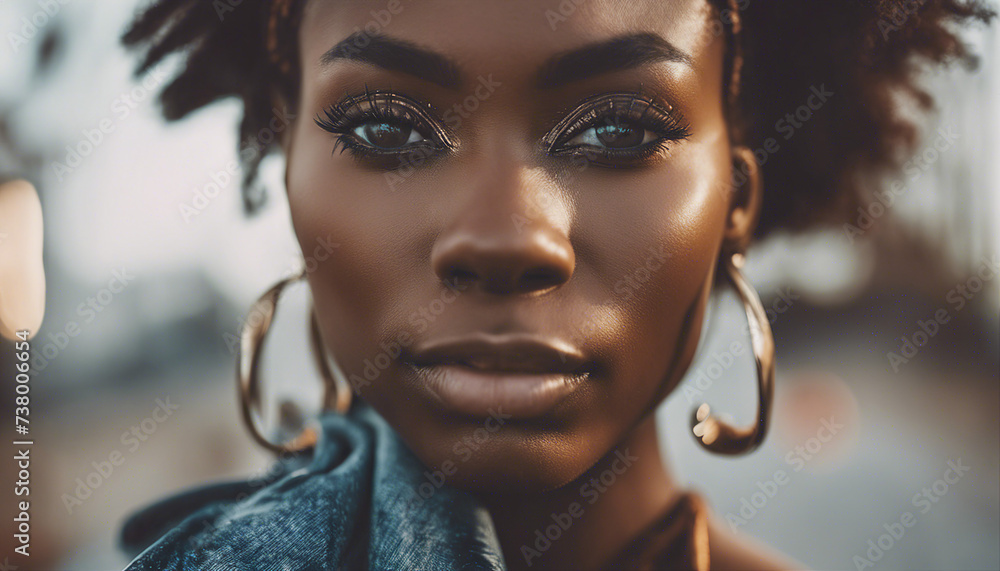 Fashion beauty African young women portrait
Fashion beauty African young women portrait
