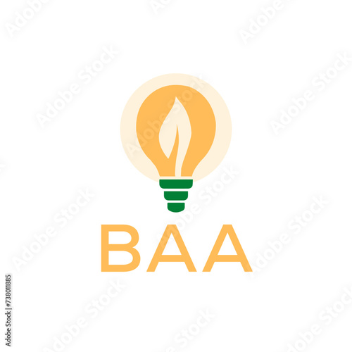 BAA Letter logo design template vector. BAA Business abstract connection vector logo. BAA icon circle logotype.
