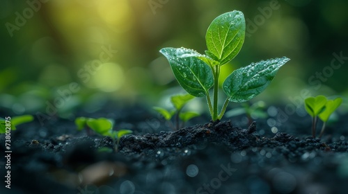 Collaboration of organizations to support sustainable development and environmental technology concept. Direct investment in the environment, social and governance. Cooperation of organizations to photo