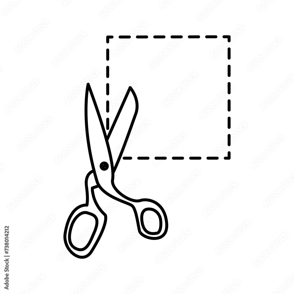 Fototapeta premium Scissor icon