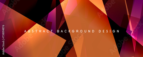 Breaking Glass Background, Kaleidoscope effect. Transparent Straight Lines. Dynamic Light Rays effect. Vector Illustration For Wallpaper, Banner, Background, Card, Book Illustration, landing page
