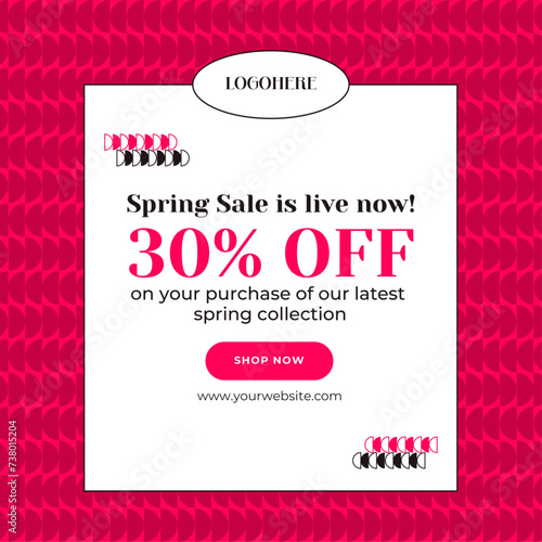Spring Sale Social Media Post 