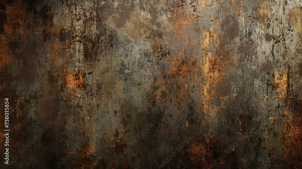 A scratched grunge metallic texture with layers of rust and tarnish A scratched grunge metallic texture with layers of rust and tarnish