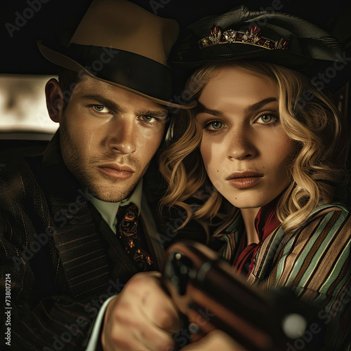 gangster couple, Bonnie and Clyde
