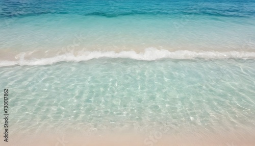 Tropical summer beach and transparent blue sea water background. Thailand sea © Cornel