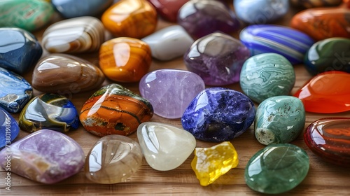 Healing reiki chakra chrystals therapy. Gemstones therapy for wellbeing, meditation, destress, relaxation, metaphysical, spiritual practices 