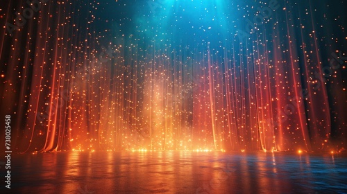 colorful neon stage backround