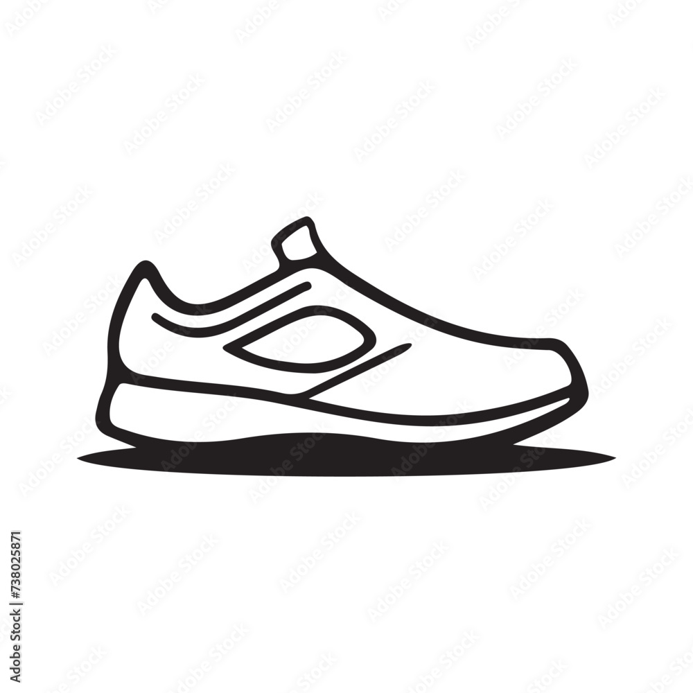 Sports shoe isolated on white background Sports shoe isolated on white background