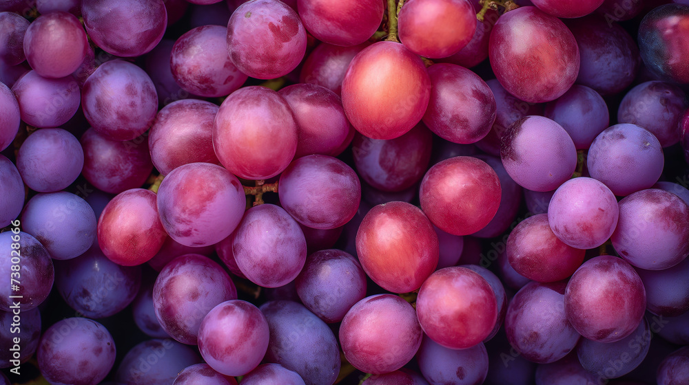Fresh grapes on display at the market Rich in sweetness and bright red. Fresh grapes on display at the market Rich in sweetness and bright red.