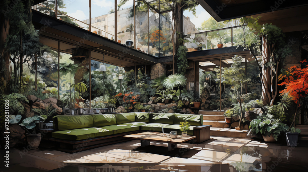 design sketch of biophilic architecture concept design sketch of biophilic architecture concept