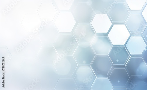 Blue Hexagonal Pattern Abstract Background