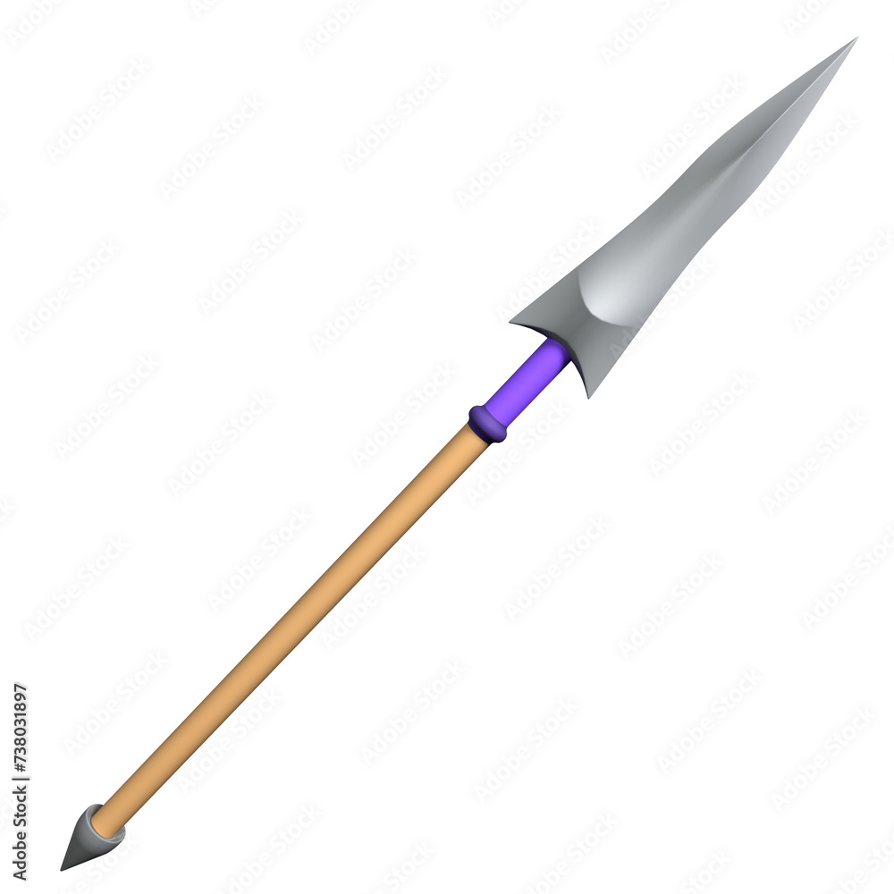 Spear 3D Illustration Spear 3D Illustration