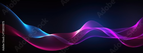 Vibrant Abstract Wave on Dark Background