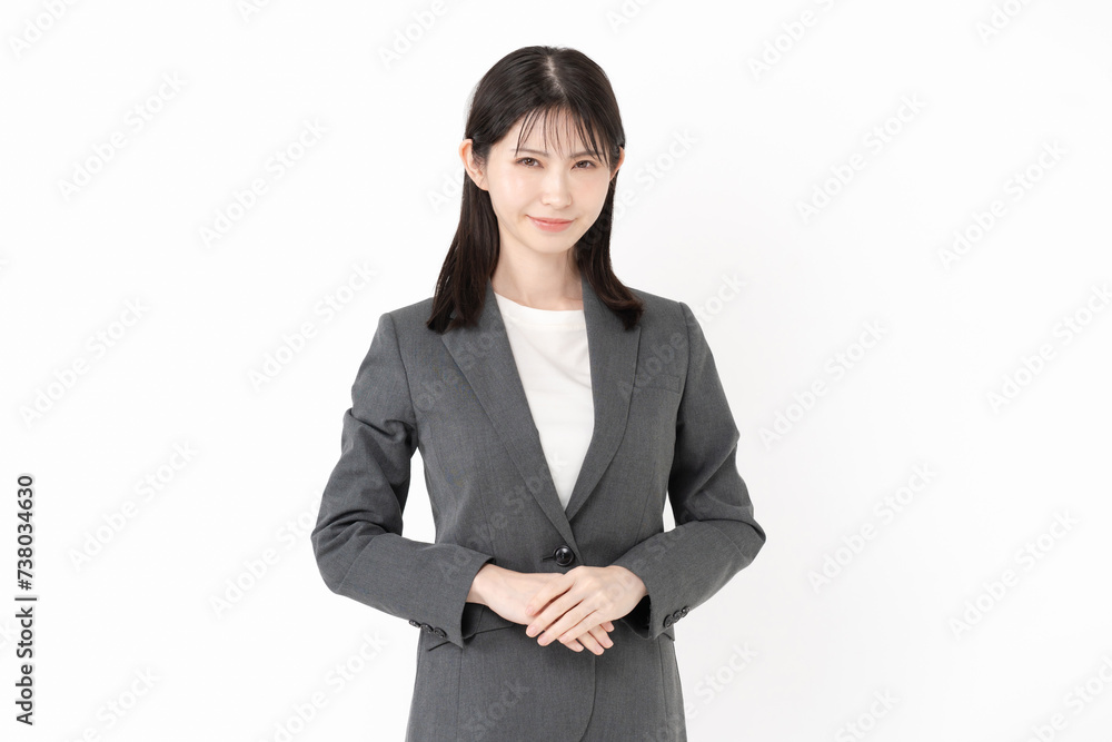 スーツ姿のミドル女性 スーツ姿のミドル女性