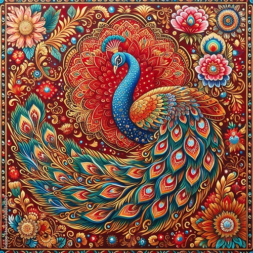 Traditional Indian Peacock  Wallpaper 