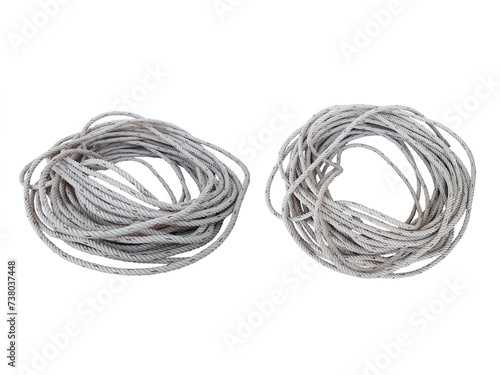 Rope on, transparent background
