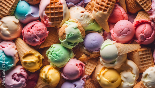 Exploring a Variety of Colorful Ice Cream Delights
