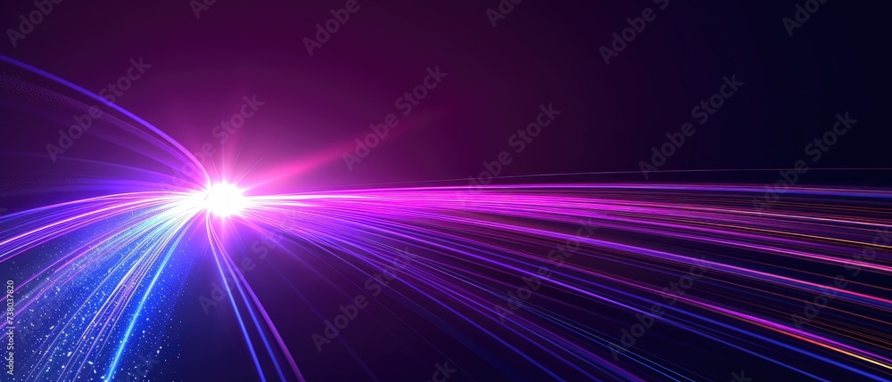 Vibrant Light Rays in a Digital Cyber Space Vibrant Light Rays in a Digital Cyber Space