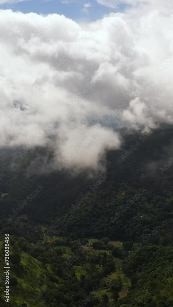 Jungle and mountains in Sri Lanka. Mountain slopes with tropical vegetation. Jungle and mountains in Sri Lanka. Mountain slopes with tropical vegetation.