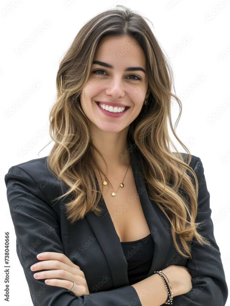 30s businesswoman in transparent background 30s businesswoman in transparent background