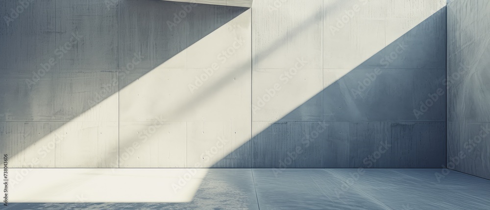 Abstract Concrete Walls with Sunlight and Shadows Abstract Concrete Walls with Sunlight and Shadows