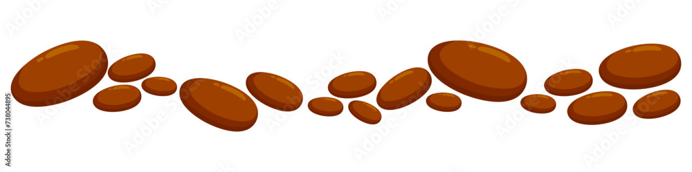 Dates fruit divider Ramadan border decoration flat illustration vector Dates fruit divider Ramadan border decoration flat illustration vector