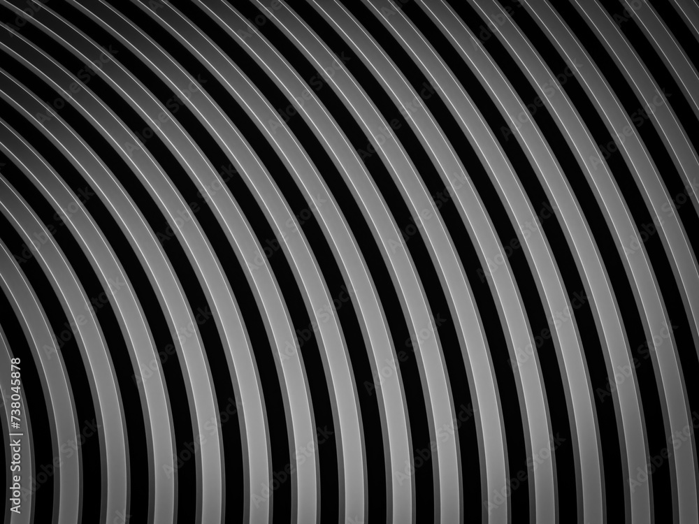 Smooth concentric black rings or circles waves background wallpaper banner flat lay top view Smooth concentric black rings or circles waves background wallpaper banner flat lay top view