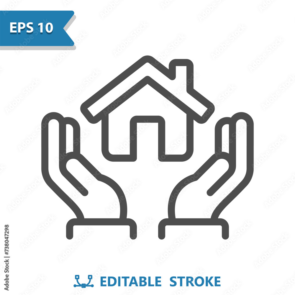 House, Hands Icon. Home, Real Estate, Mortgage, Realtor House, Hands Icon. Home, Real Estate, Mortgage, Realtor