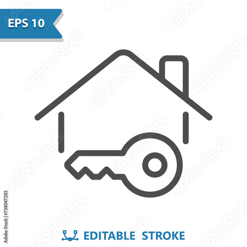 House Icon. Key, Lock, Unlock, Security, Home