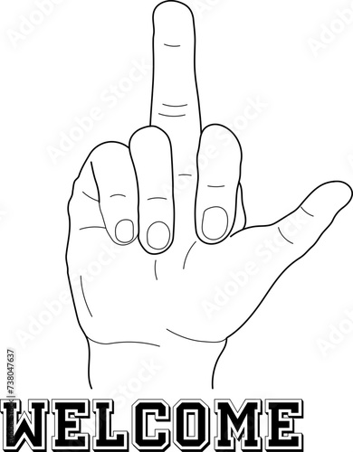 Middle Finger Hand SVG Humor Funny prints