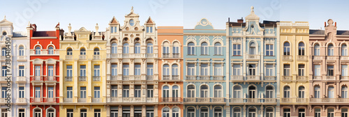 Array of Architectural Beauty: A Mix of Traditional and Modern Building Facades
