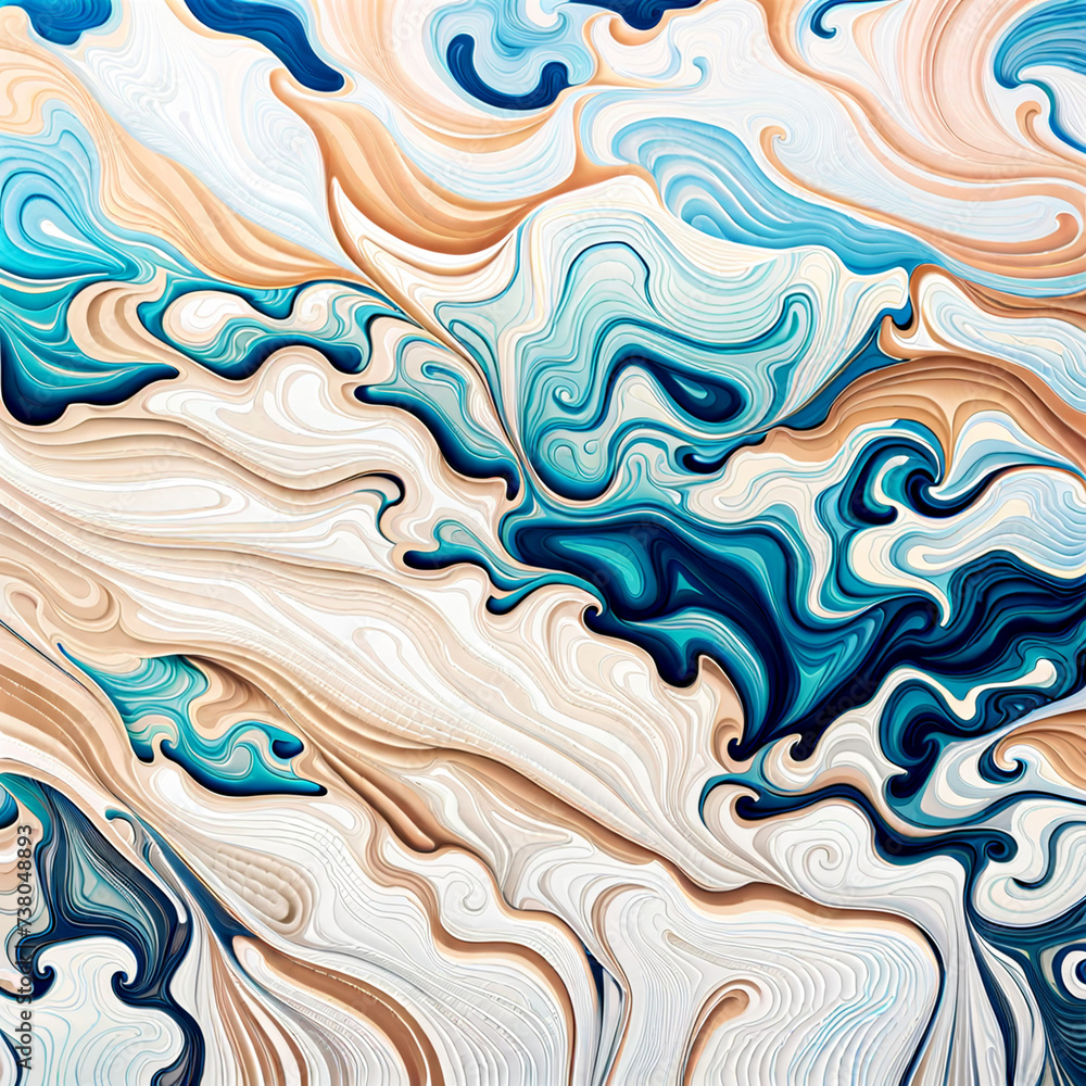 Closeup of abstract watercolor paint background texture with liquid fluid marbled paper texture banner texture. Generative AI (생성형 AI) Closeup of abstract watercolor paint background texture with liquid fluid marbled paper texture banner texture. Generative AI (생성형 AI)