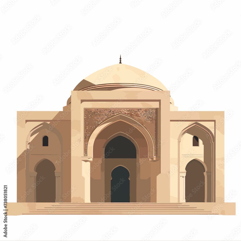 mosque simple illustration