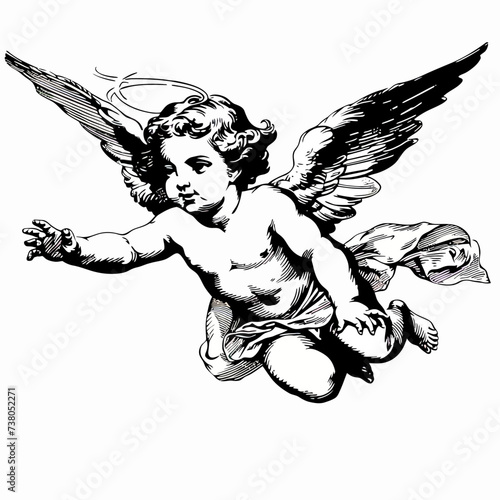 Cupid Angle Illustration